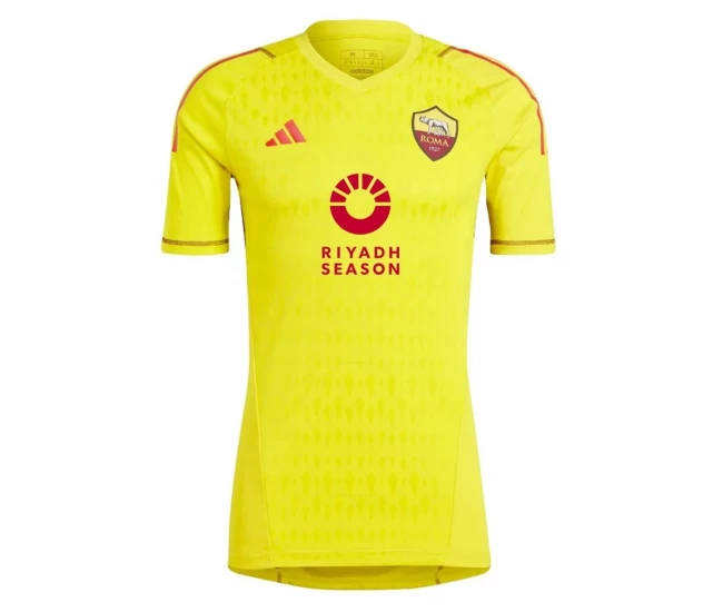 Maglia da portiere gialla da uomo AS Roma 2023-24